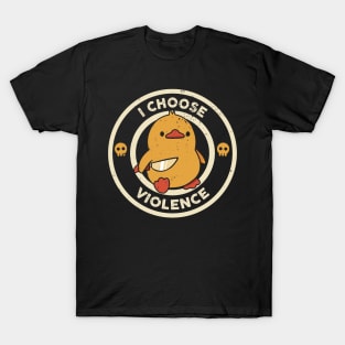 Funny Duck - Violence as Daily Resolution T-Shirt